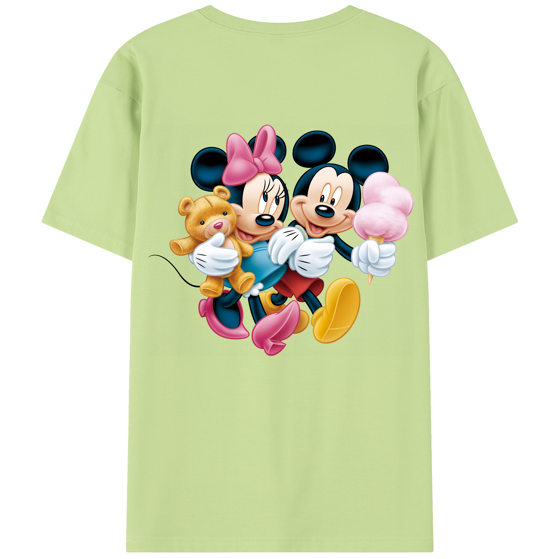 （画像用） ミッキーマウス Mickey Mouse 綿100％半袖Tシャツ（背面プリント）